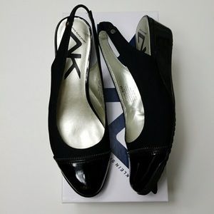 Black Anne Klein Callum Slingbacks